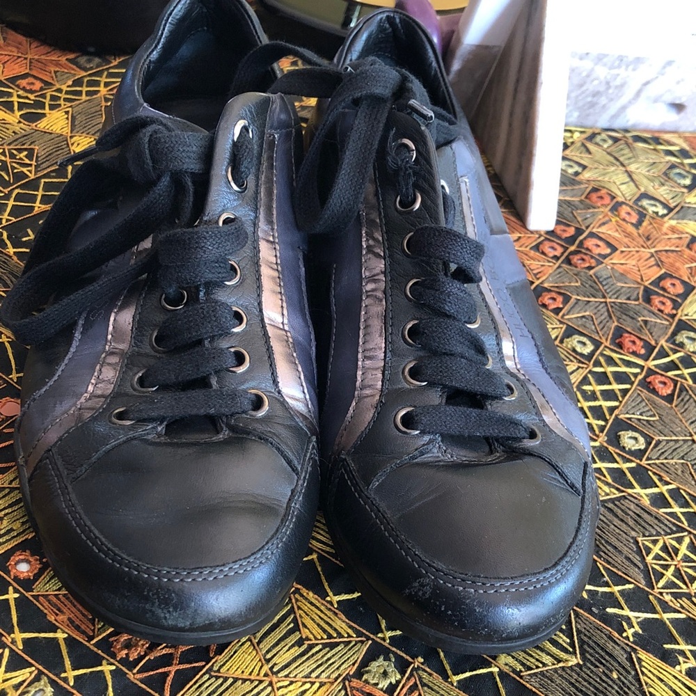 Hugo Boss Black and Gray Men's Sneakers
